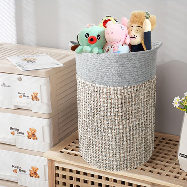 Bay Isle Home Canvas Laundry Basket with Handles Wayfair